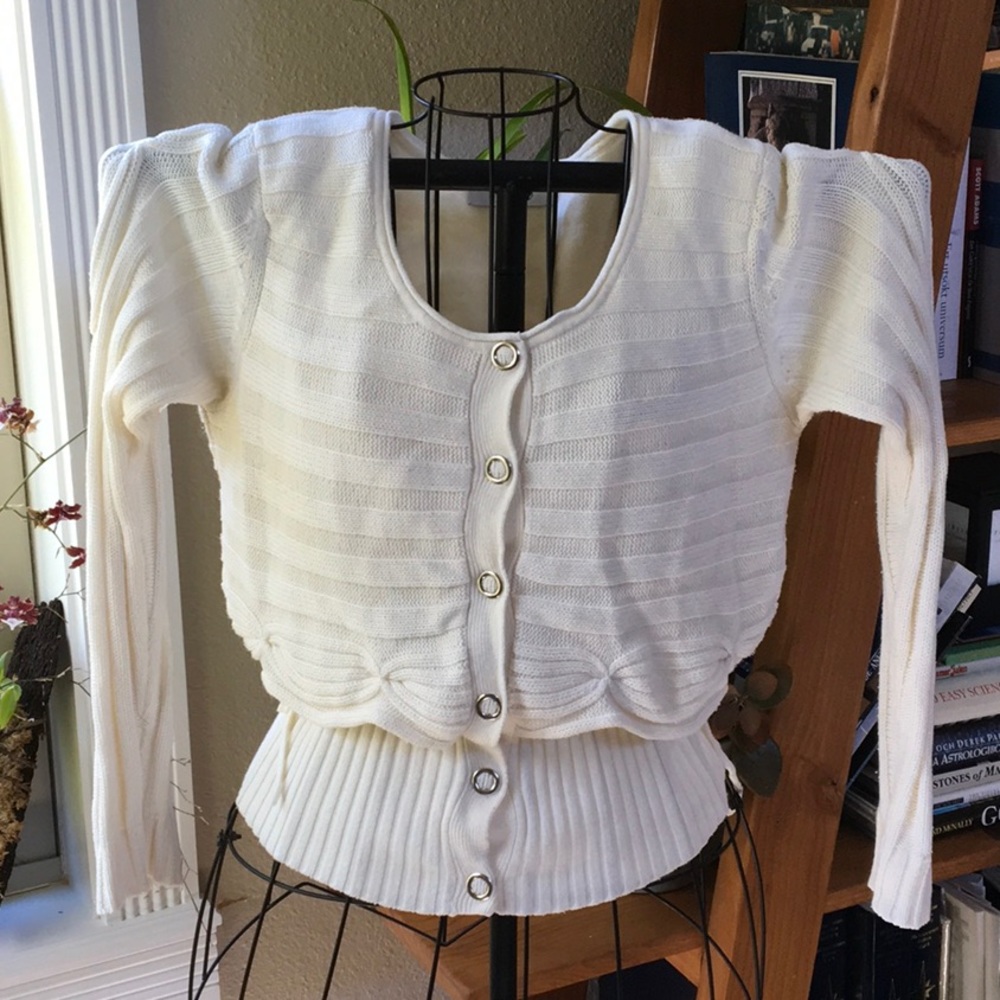 Off-white knitted sweater